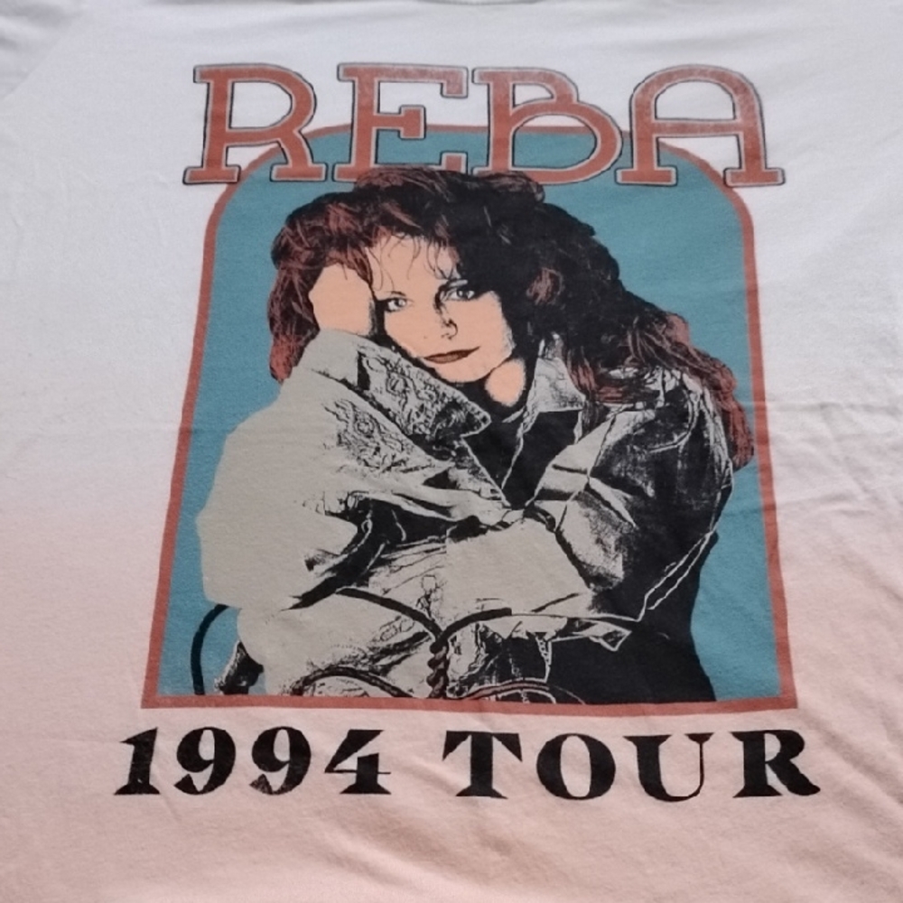 Unisex White 3XL Reba MacIntyre Country Music 1994 Tour Shirt Tank Top Concert